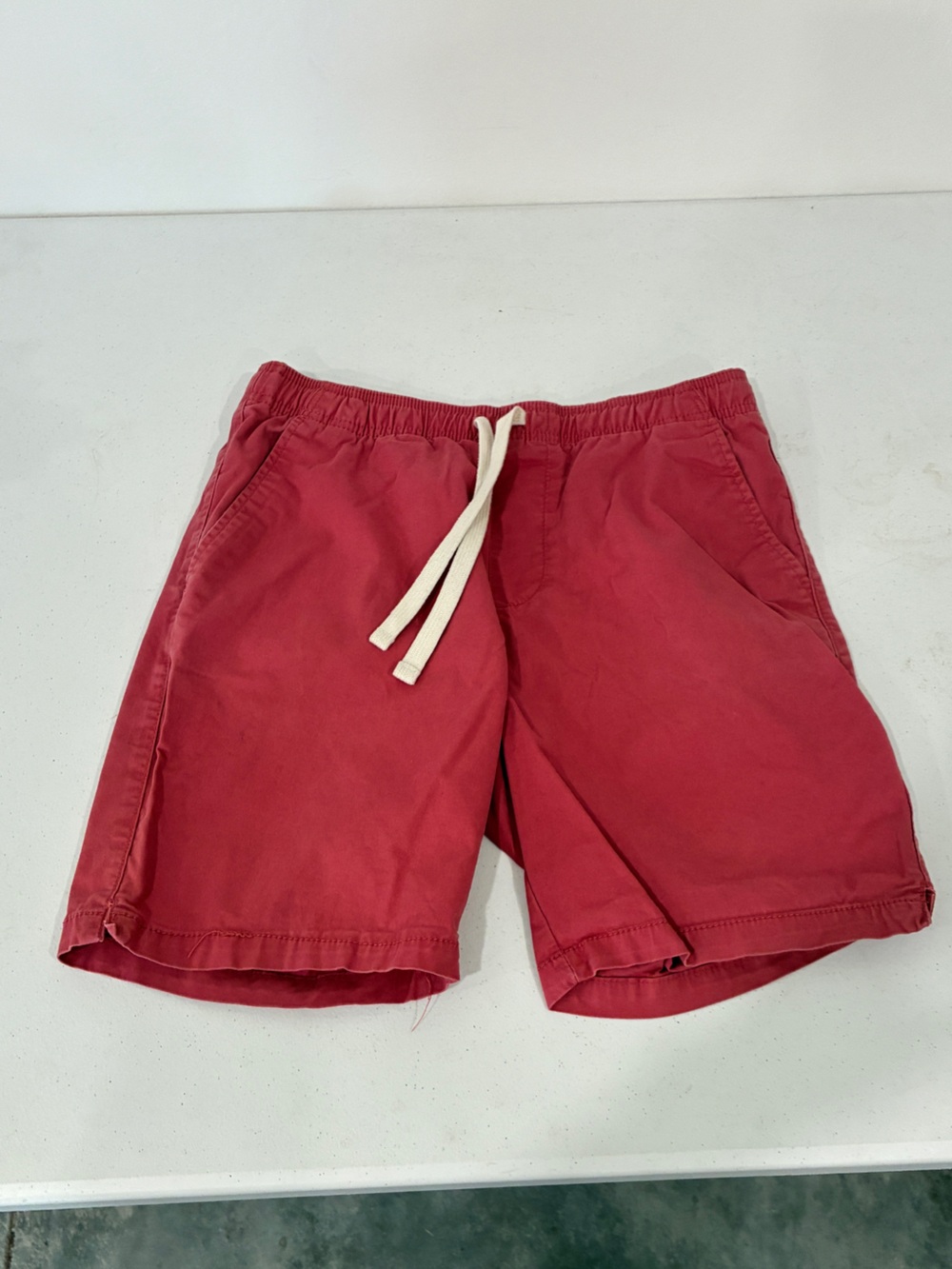 Goodfellow & Co Mens Red Drawstring Pull On Shorts Size Small Elastic Waist
